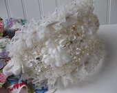 Lovely Vintage Cream Floral Hat Headband