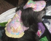 SWEET BUTTERFLY DREAMS - Summer sparkle Dog Harness Vest - 2 to 15 lb dogs- made to order