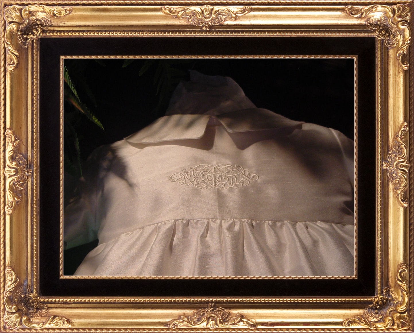 Christopher,  Antique White Silk Christening Suit & Cap