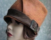 Womens Flapper Hat Pattern- Felt With Bias Cut Brim  EASY To Make PDF May Resell Finished