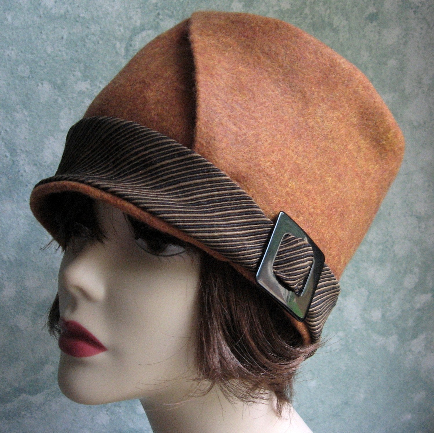 Womens Flapper Hat Pattern- Felt With Bias Cut Brim  EASY To Make PDF May Resell Finished