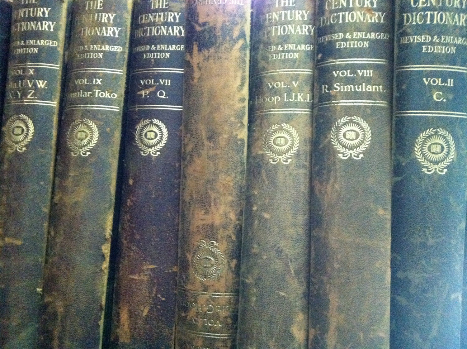 1914 - The Century Dictionary - Set of 9 - leather bound -