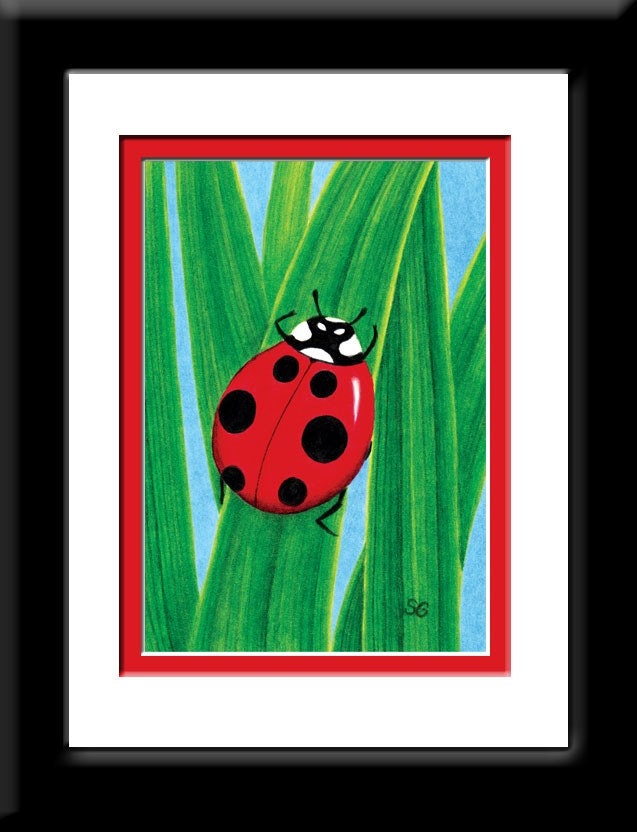 The Happy Ladybug 8x10 Print