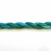 Hand dyed cotton perle 8 embroidery thread, 30m skein - sky blue, teal green, bright blue