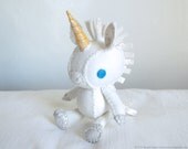 Unicorn Plush Art Doll, Evelyn (Made to Order)