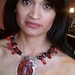 El Corazon, Red Anatomical Heart Necklace