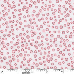 1 yard---Mini Fleur in Red,  Mini Mike's, Michael Miller Fabrics