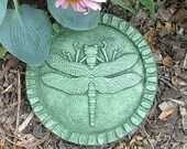 Concrete Dragonfly Stepping Stone (Moss) Garden Art