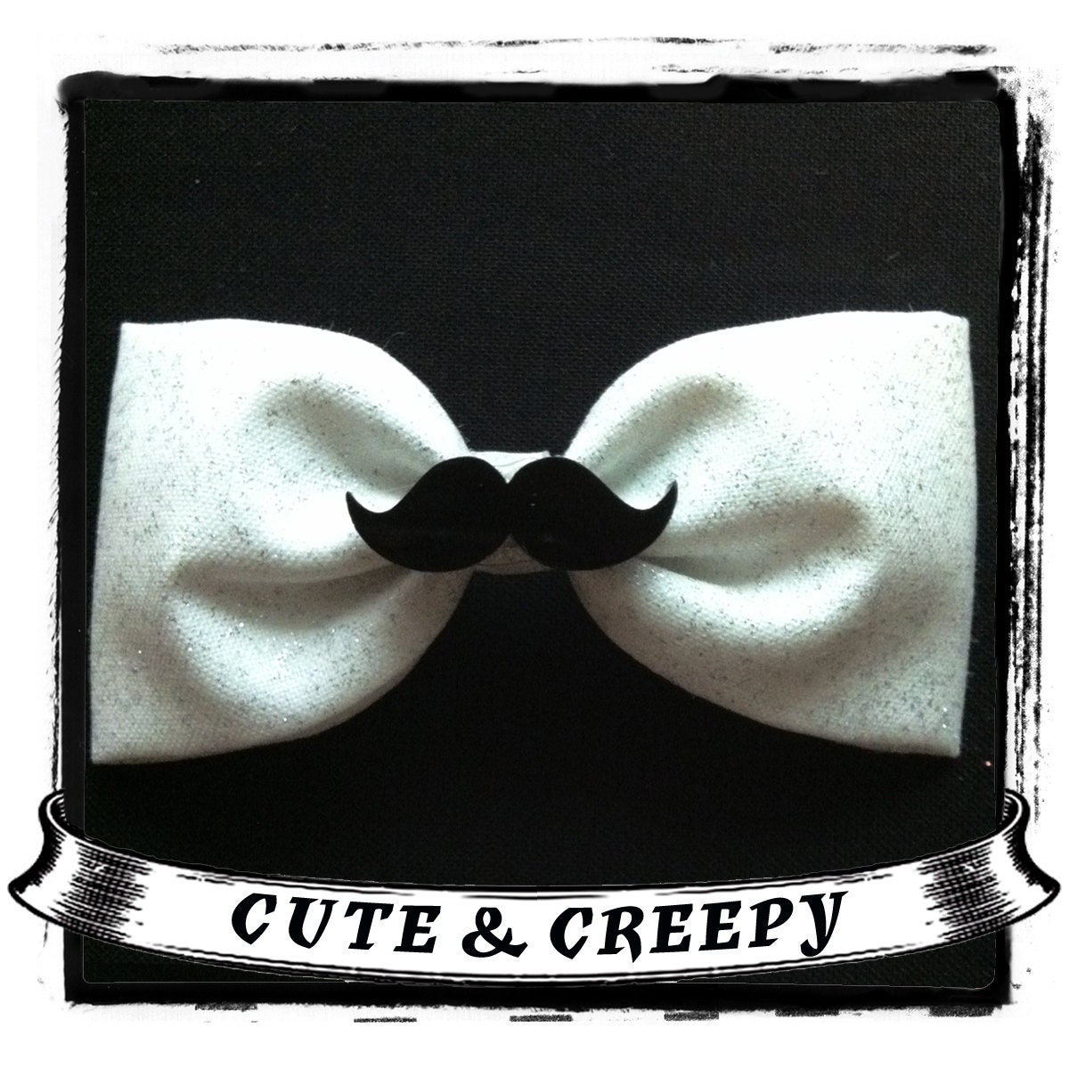 Mustache Rides Hair Clip