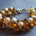 Amber and Pearl Bracelet