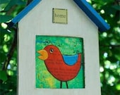 Beachy Birdhouse Collage