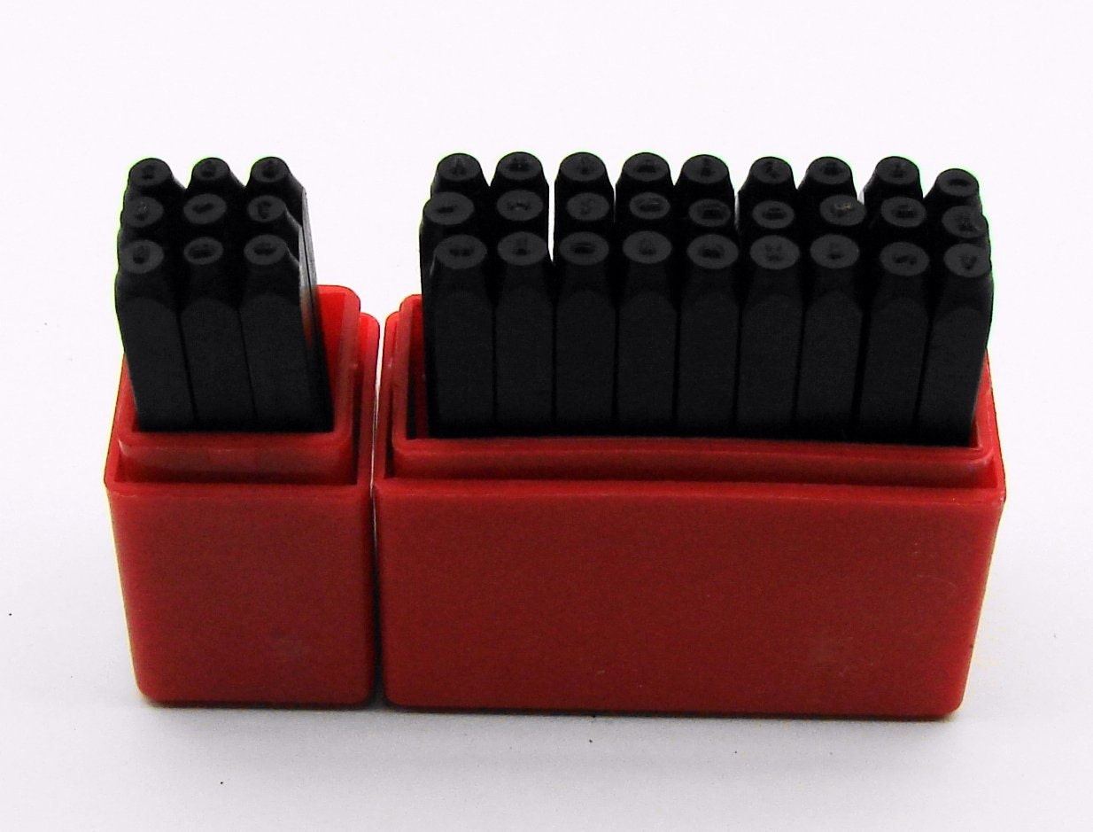 36Pc. 1/16" (1.5mm) Letter & Number Metal Stamping Set