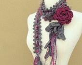 Queen Ann Rose Lariat- Wild Berry