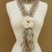 Queen Ann Rose Lariat- Cream