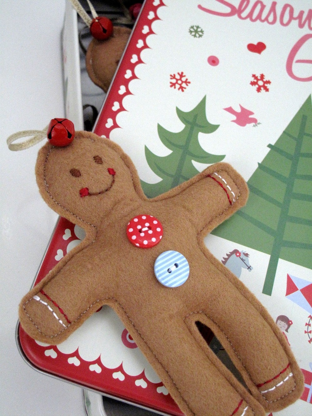Gingerbread Boy Christmas Hanging Decoration