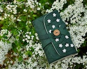 Circular Knitting Needle Case Needle Holder in Forest Green Personalizable