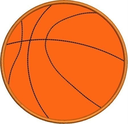 Basketball Applique designs 3 sizes
