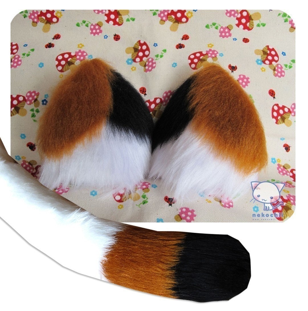 Calico Kitten costume cosplay - COMBO saver deal - TAIL and EARS