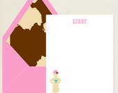 Cowgirl Note Cards Personalized