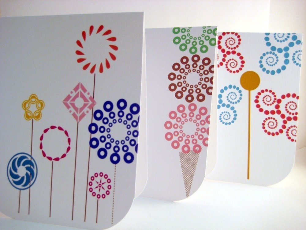 Pinwheel Variety Pack Folded Note Card Set