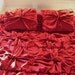 Vintage inspired Ruby Red Duvet Cover Queen