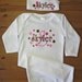 Personalized Baby Set Gown Hat Polka Dots Newborn Beanie Cap Sleeper