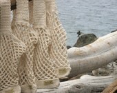 Eco Friendly Crochet Grocery Bag  Reusable Market Tote