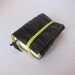 Recycled journal black bike inner tube, blank, small.