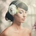 Double Strand Swarovski Pearl and Crystal Headband Tiara PETITE Version in Ivory or White