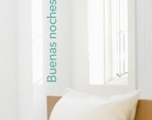 Buenas Noches - Spanish vinyl wall graphic decal
