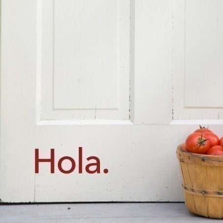 Hola - Spanish vinyl decal sticker