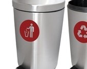 Trash Symbol - vinyl decal graphic stickers
