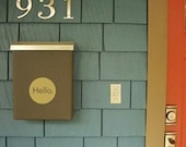 Hello Circle - vinyl wall art decals graphic stickers