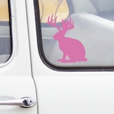 Small Jackalope - vinyl decal sticker