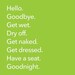 Get to the Point - vinyl wall decals sayings (set of 8)