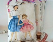 Door hanger - Vintage McCall's Pattern - Plush Small Decorative  Pillow - Door Decoration