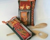 Plush Door hangers - Kitchen Decoration - Farm Country Hens - Door Decoration