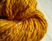 Natural Gold  - handspun plant dyed merino silk yarn