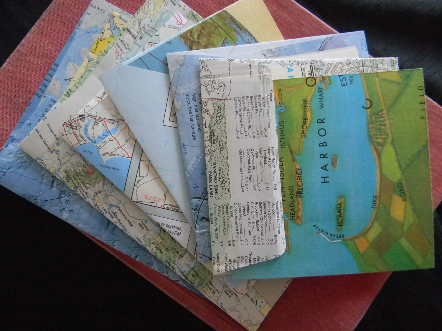Vintage World Atlas mailing set