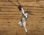 Circus Star Trapeze Artist Necklace