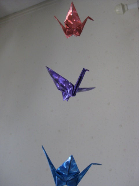 5 Dangling Cranes - Metallic Rainbow