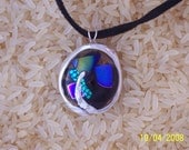 Dichroic glass and PMC pendant