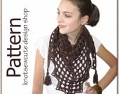 Pretty Triangle Scarf - Crochet Pattern (PDF) - INSTANT DOWNLOAD