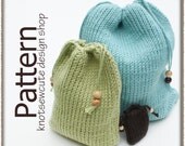 Drawstring Gift Bags - Tunisian Crochet Pattern (PDF) - INSTANT DOWNLOAD