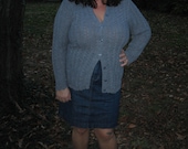 1960s cardigan / plus size vintage cardigan