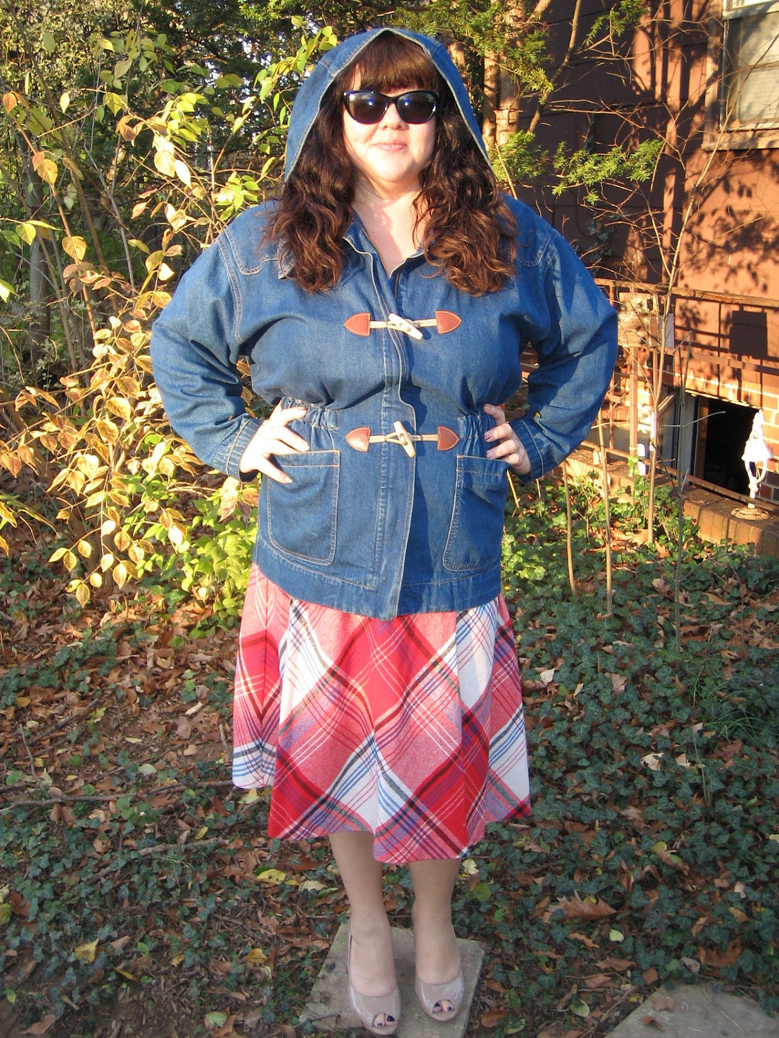 1980s duffle duffel coat / 80s nautical jacket