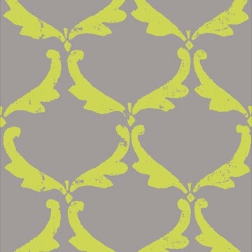Ty Pennington Angel Wings Gray Fabric, 1 yard