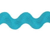 Riley Blake Jumbo Ric Rac Teal, 3 yards