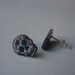 tattoo style day of the dead mini sugar skull post earrings (studs)