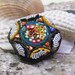 Multi Color Square Millefiori Pin